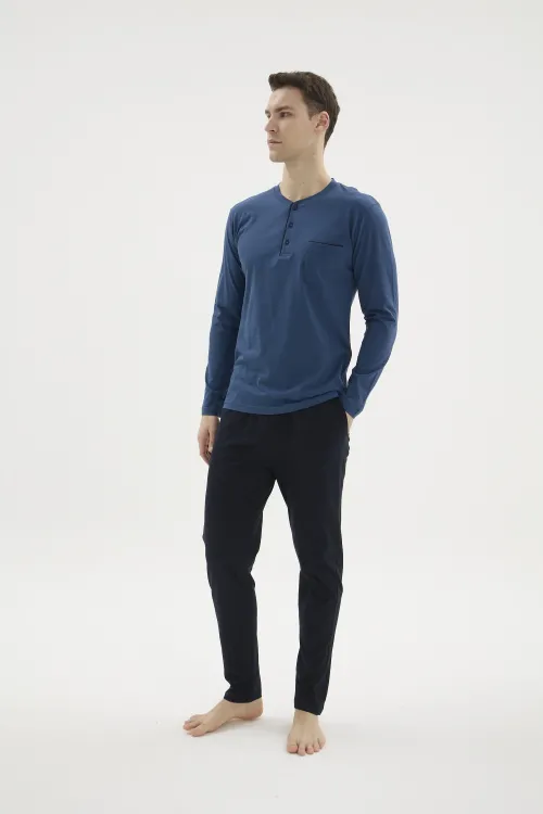 ieg™  9250 Erkek Midi Yaka Pijama Takım