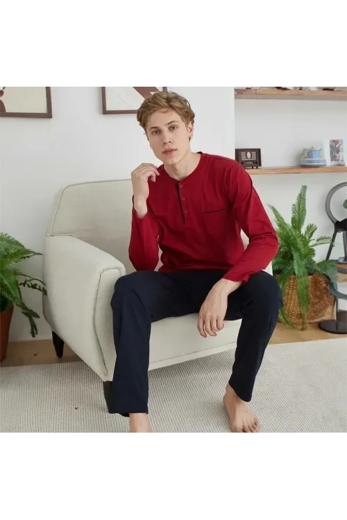 ieg™  9250 Erkek Midi Yaka Pijama Takım