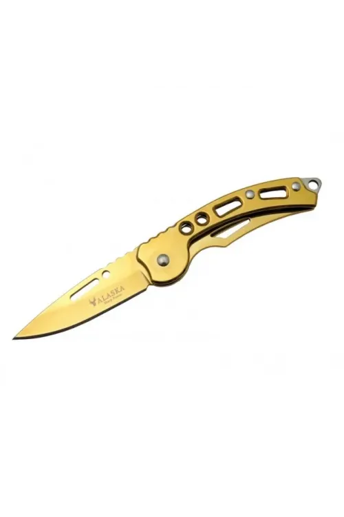 ieg™ Alaska SDR-10 G Gold Çakı 15 cm Manuel, Kemerlikli