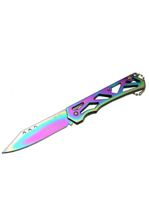 ieg™ Alaska SDR-13X Gökkuşağı Çakı 17 cm Manuel, Kemerlikli