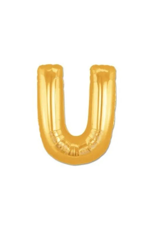 Altın Sarısı Folyo Harf Balon 1 Metre