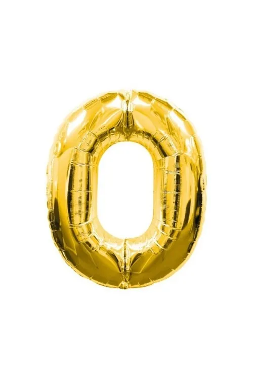 Altın Sarısı Folyo Rakam Balon