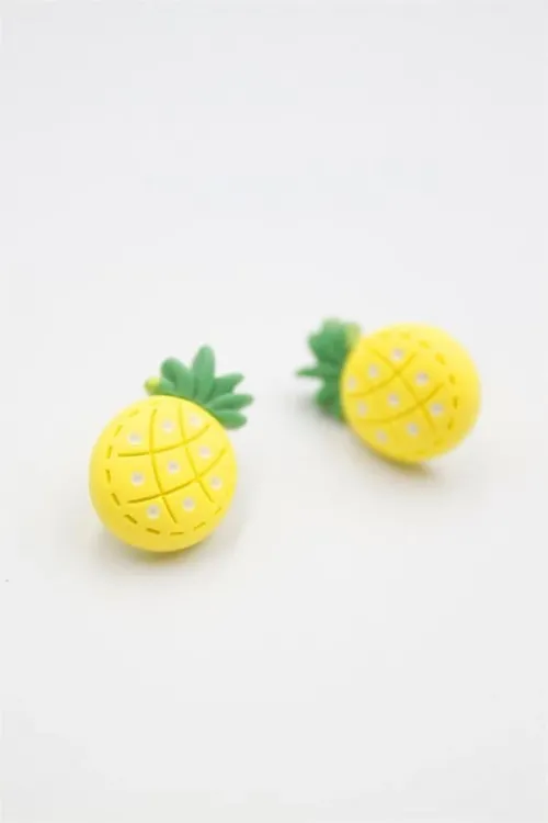 IEG - Ananas Hamur Küpe - Çok Renkli
