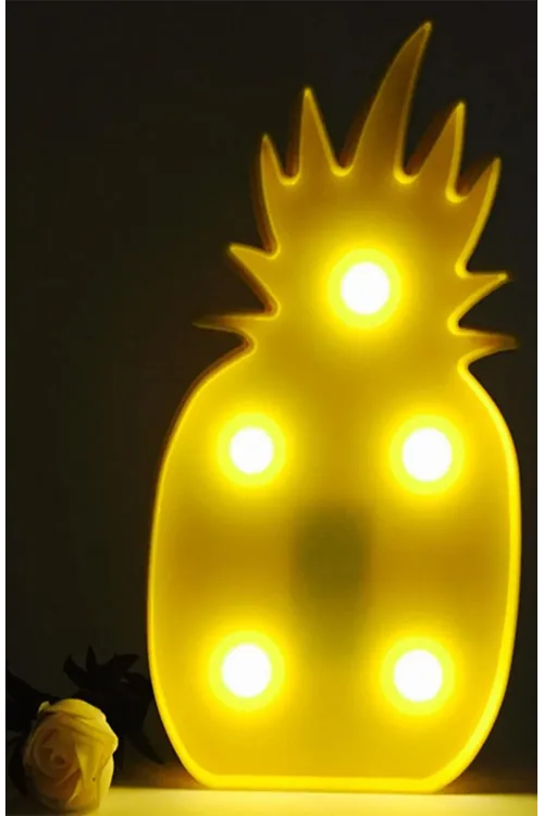 ieg™  Ananas Şeklinde Ledli Dekoratif Eğlenceli Çocuk Gece Lambası
