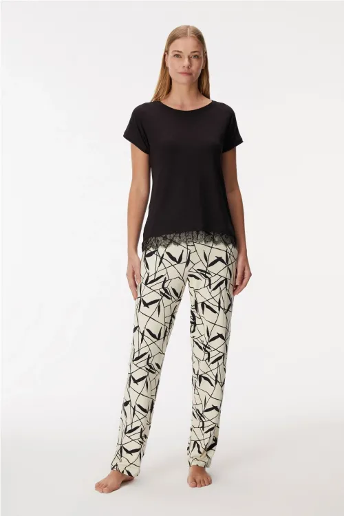 ieg™ Anıl 11361 Kadın T-Shirt Ve Pantalon Takım
