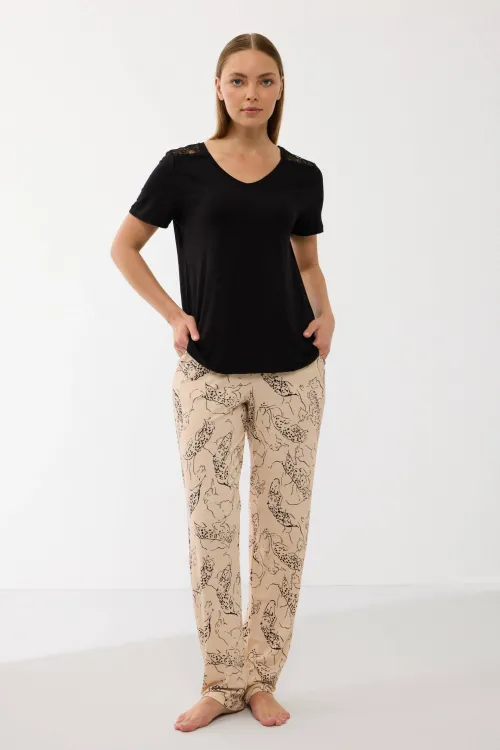 ieg™ Anıl 11650 Kadın T-Shirt Ve Pantalon Takım