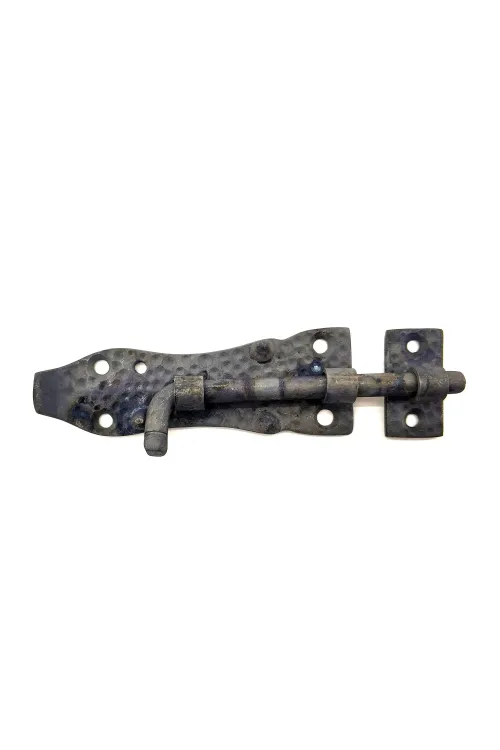 ieg™ Antika Tarz Dekoratif Pirinç Dövme Kapı Sürgüsü - 7cm, Oksit