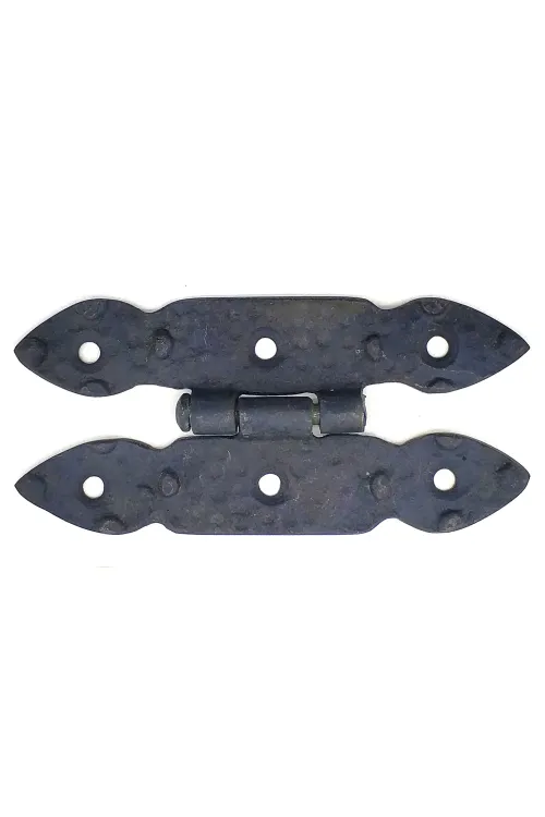 ieg™ Antika Tarz Dekoratif Pirinç Düğmeli Menteşe - 117x57 mm, Oksit