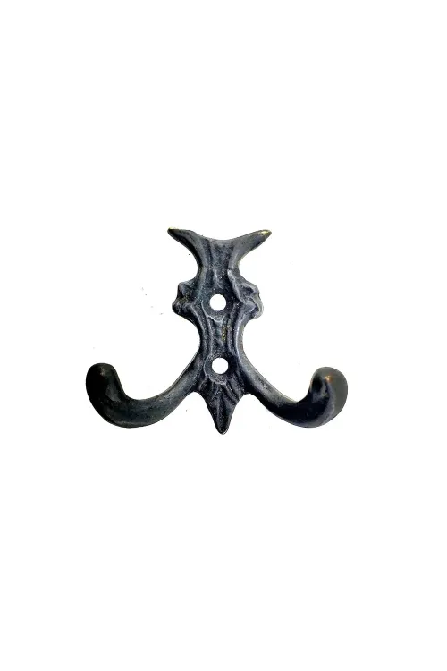 ieg™ Antika Tarz Dekoratif Pirinç Koç Çiftli Askı - 50x55mm, Oksit
