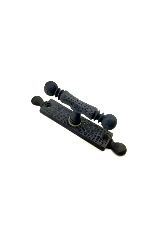 ieg™ Antika Tarz Dekoratif Pirinç Misket Pencere Kolu - 165x32 mm, Oksit