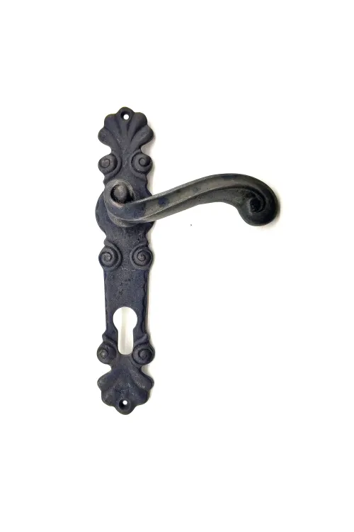 ieg™ Antika Tarz Dekoratif Pirinç Okyanus Banyo Kapı Kolu - 230x46 mm, Oksit