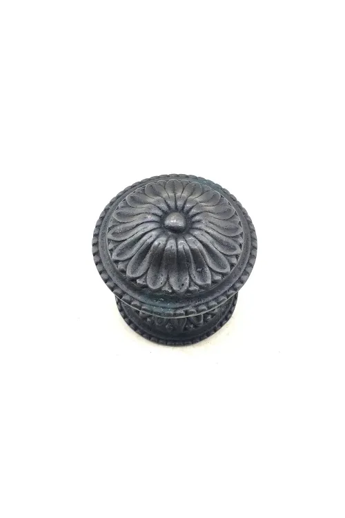 ieg™ Antika Tarz Dekoratif Pirinç Papatya Kapı Babası - 73mm, Oksit