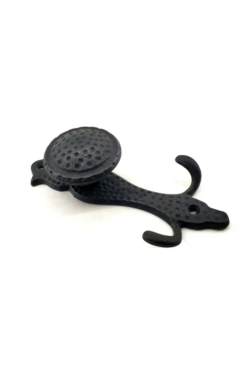ieg™ Antika Tarz Dekoratif Pirinç Portmanto Askı - 150x72 mm, Oksit
