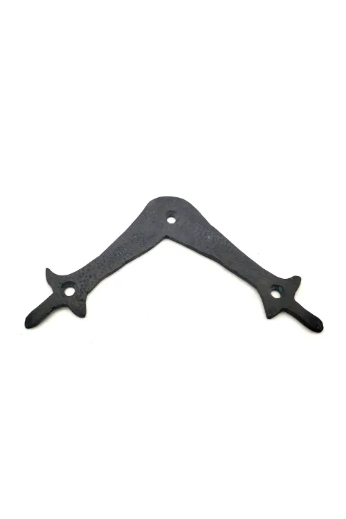 ieg™ Antika Tarz Dekoratif Pirinç Zambak Gönye - Üst, 107x107 mm, Oksit