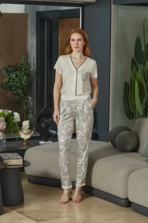 ieg™ Aqua 26602 Kadın Kısa Kol Pijama Takımı