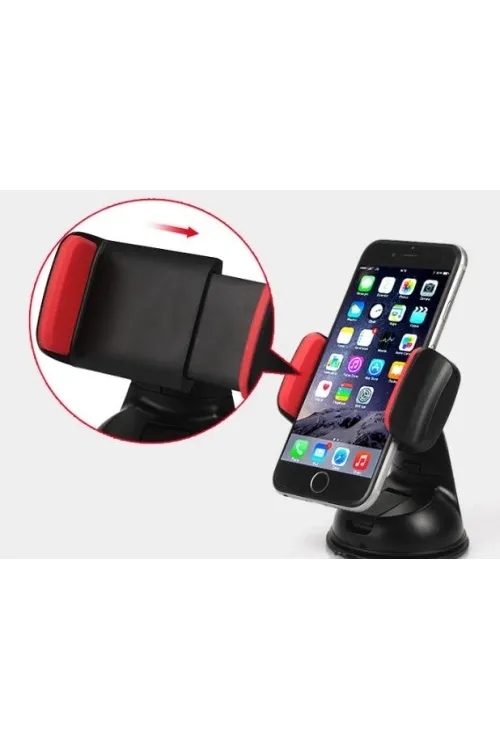 Araç İçi Torpido ve Cam Vakumlu Kısa Boy Telefon Tutucu