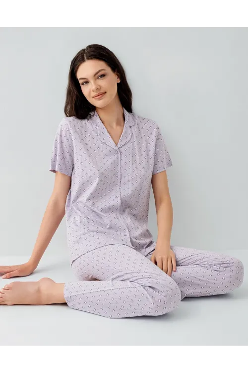 ieg™ Arnetta 3552-S Kadın Gömlek Pijama Takım