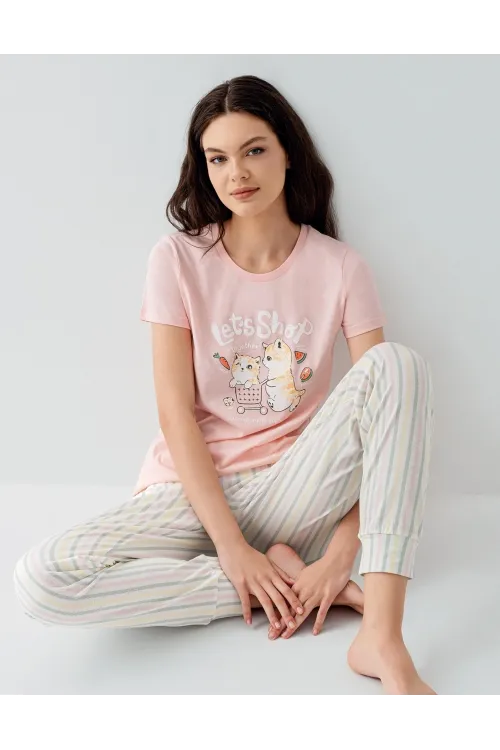 ieg™ Arnetta 3571-S Kısa Kol Pijama Takımı