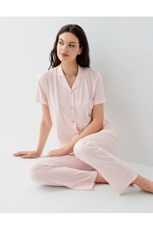 ieg™ Arnetta 3594-S Kadın Gömlek Pijama Takım