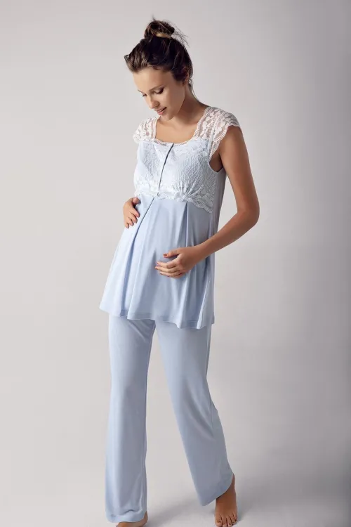ieg™ Artış 13200 Bayan Kısa Kol Lohusa Pijama Takımı