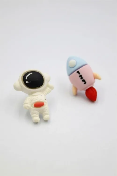 IEG - Astronot Hamur Küpe - Çok Renkli