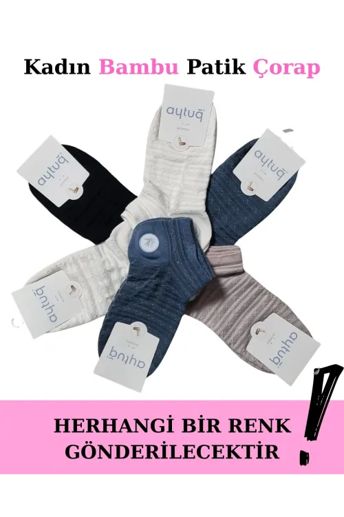 ieg™ Aytuğ 34287 Kadın Bambu Patik Çorap