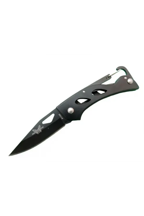 ieg™ Benchmade A1103B Siyah Kamp Çakı 15 cm - Kancalı Metal Saplı