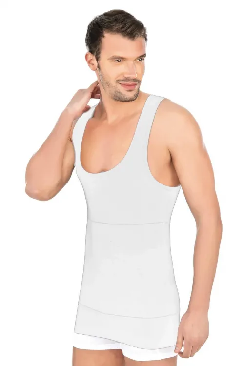 Beyaz MI Emay 1400 Modal Cotton Erkek Atlet Korse
