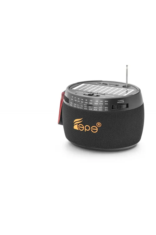 Bluetooth Fm Radyo Usb Tf Aux Solar Şarjli Taşinabi̇li̇r Kamp Hoparlör FP396S