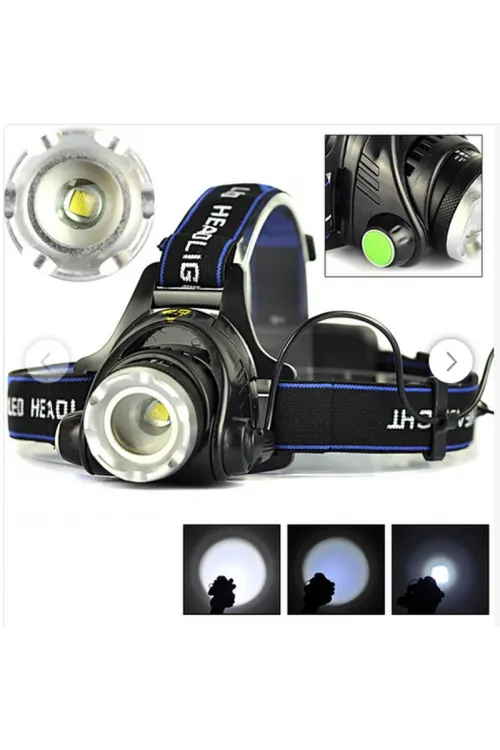 Boruit Led Kafa Feneri 2000Lm Xm-L T6 2000 Lumens 3 Modlu