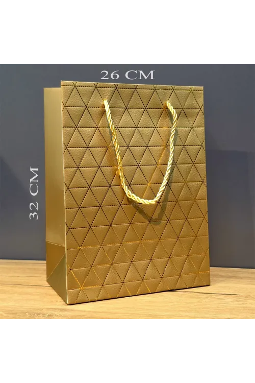 Büyük Boy Gold Hediye Çantası