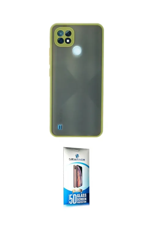 ieg™ C21 Kılıf Ahenk Çizgi Serisi - Siyah 5D Eko Cam Ekran Koruyucu