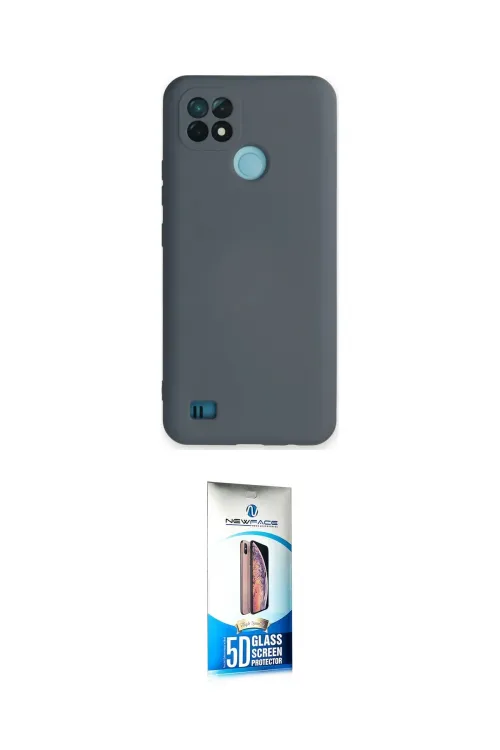 ieg™ C21 Kılıf Ahenk Serisi - Siyah 5D Eko Cam Ekran Koruyucu
