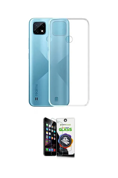 ieg™ C25 Kılıf Zirve Doku - Şeffaf Temperli Cam Ekran Koruyucu