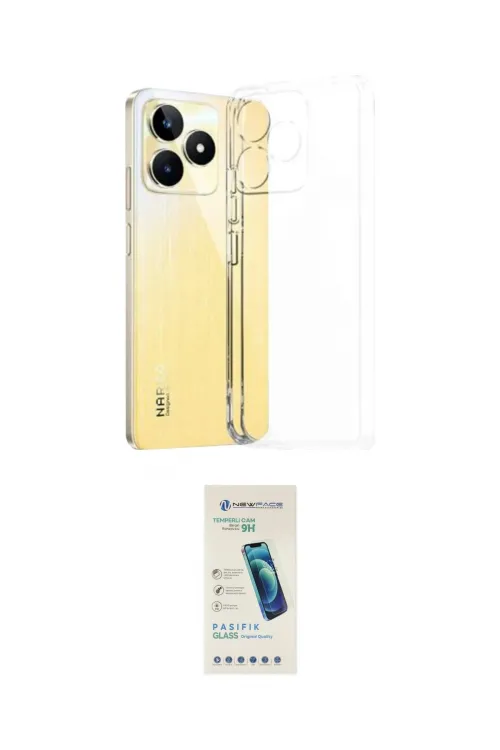 ieg™ C53 Kılıf Zirve Doku - Şeffaf Pasifik Cam Ekran Koruyucu
