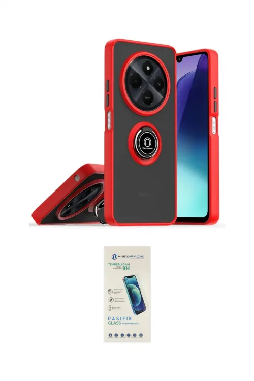 ieg™ C75 4G Kılıf Yörünge Çizgi - Şeffaf Pasifik Cam Ekran Koruyucu