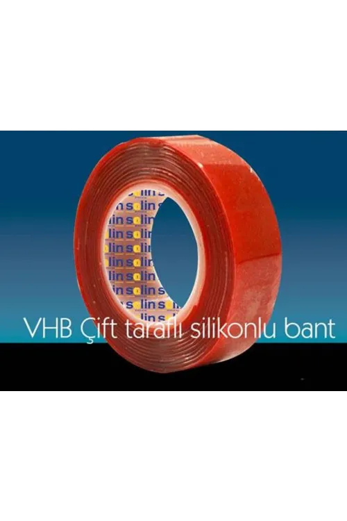 ieg™ Çift Taraflı Akrilik Silikonize Bant 18 Mm X 2 Metre Kırmızı Vhb