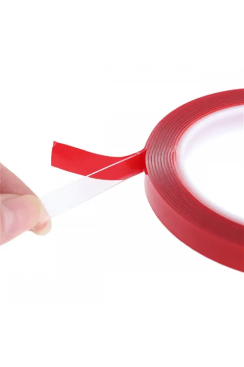 Çift Taraflı Şeffaf Akrilik Silikon Bant 15mm x 10 Metre