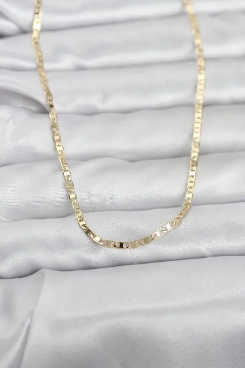 CM 14K Gold Renk Zincir Model 60 cm Kadın Kolye TJ-BKO10970