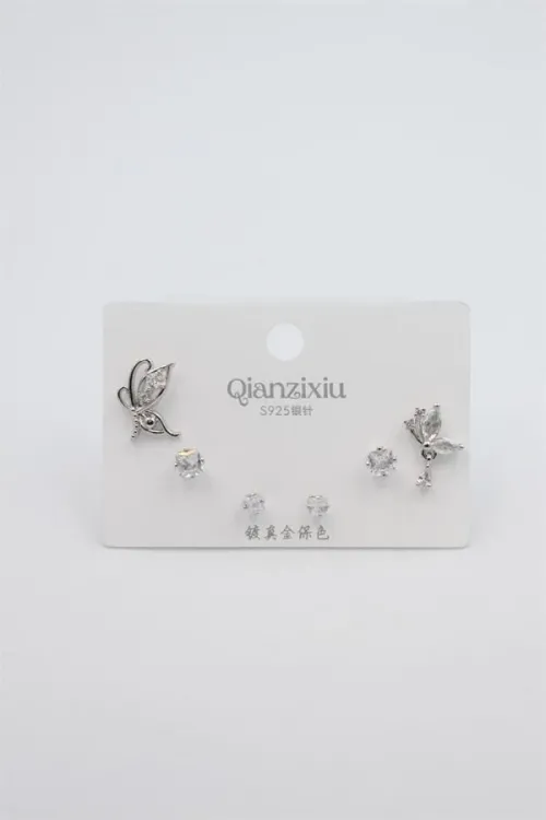 IEG - Çoklu Set Küpe - Gümüş