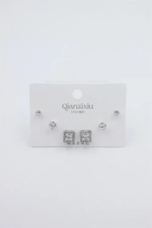 IEG - Çoklu Set Küpe - Gümüş
