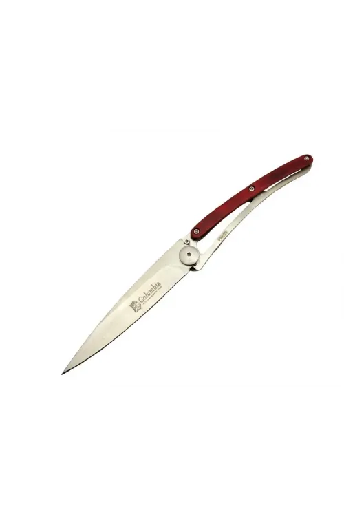 ieg™ Columbia EXT 2990D Deejo Kırmızı Kamp Çakı 22,5cm- Manuel, Kemerlikli, Ultra Hafif
