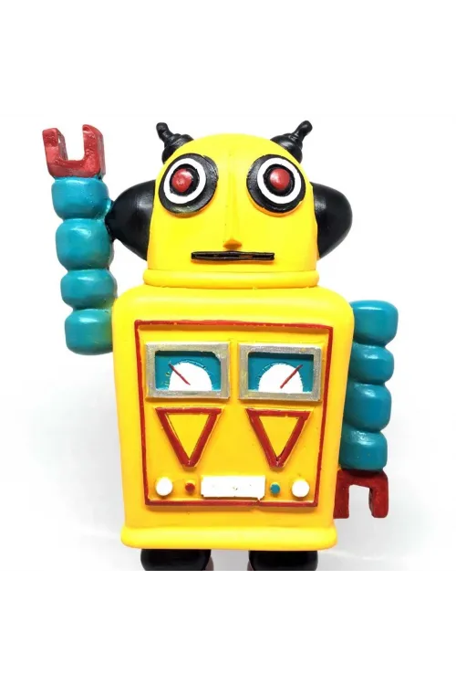 Decotown Nostaljik Sevimli Uzaylı Robot Şeklinde Figür Biblo