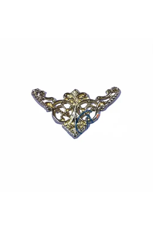 Dekoratif Köşe Süsü, Köşelik - Küçük, 19x34mm, Sarı, 1 Adet