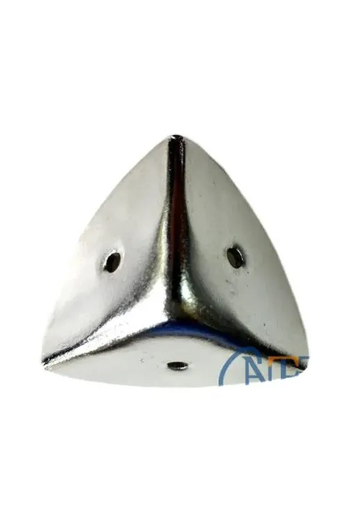 ieg™ Dekoratif, Kutu, Sandık Köşesi - 45x28 mm,Büyük, Nikel, 1 Adet