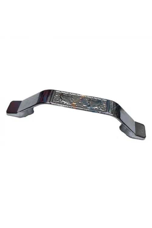Dekoratif Zamak Kulp İçten - 64mm, Nikel, 100 Adet