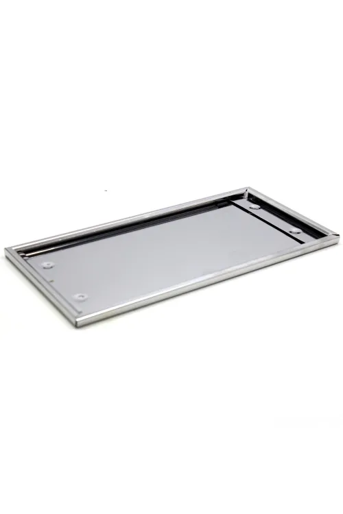 Dikdörtgen Krom Plakalık Araba Plaka Altlığı 30x16cm