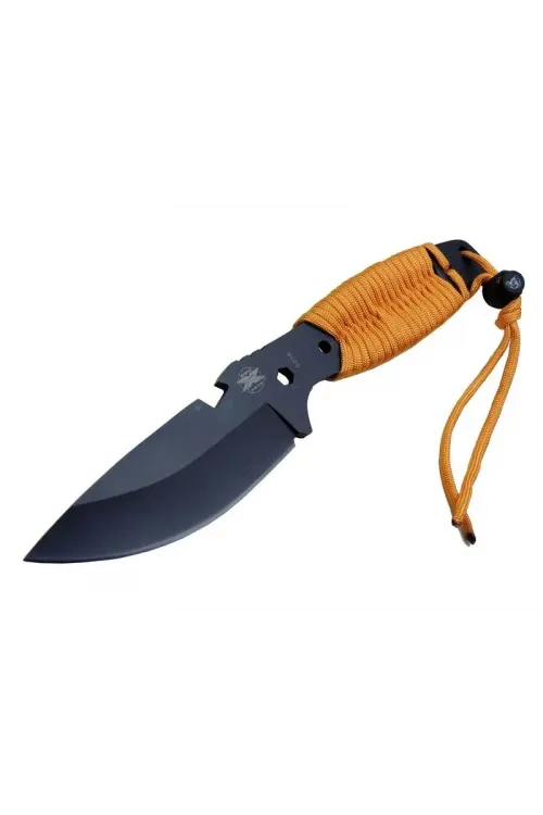 ieg™ DPX Gear Assault 0238TRN Kamp Bıçağı 22,5 cm - Turuncu, Metal; İpli Sap