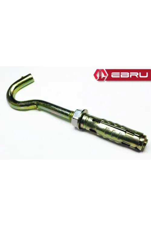 ieg™ Ebru Gömlekli Kancalı Çelik Dübel M6 - 10 Adet