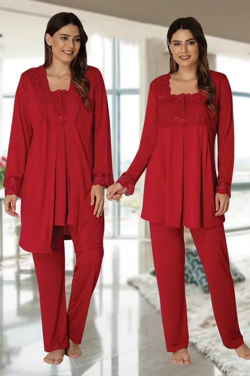 ieg™ Effortt 2401  Sabahlıklı Lohusa Pijama Takımı